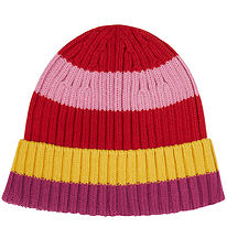 Bonnet Stella McCartney Kids - Tricoté - Rouge/Rose à Rayures