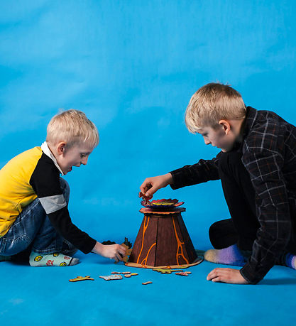 Crateit Creation Set - Dinosaur - Wood - Escape from the Volcano