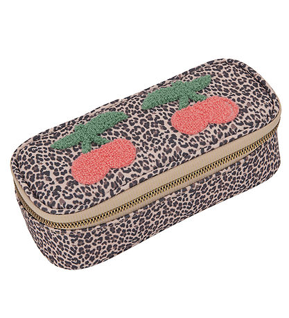 Young Premier Pencil Case - Leopard Cherry