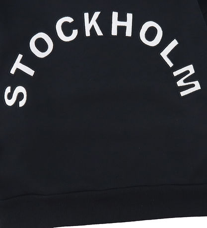 LMTD Sweatshirt - NlfKynthe - Black/White w. Text