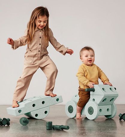 MODU Dromer Set - 34 Onderdelen - 70x40x20 cm - Ocean Mint/Bos G