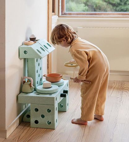 MODU Dromer Set - 34 Onderdelen - 70x40x20 cm - Ocean Mint/Bos G