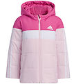 adidas Performance Puffer Jacket - LK Pad JKT - Pink/White