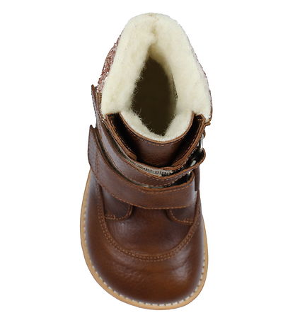 Angulus Winter Boots - Tex - Cognac w. Lining/Velcro