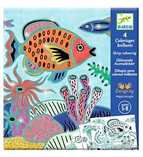 Djeco Coloring cards - 4 pcs - Under The Sea