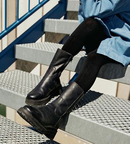 Angulus Kängor - Mid-Klippning - Black