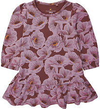 Siblings Robe The New - TnsHaldora - Rose Brown av. Fleurs