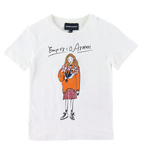 T-Shirt Emporio Armani - Blanc av. Fille