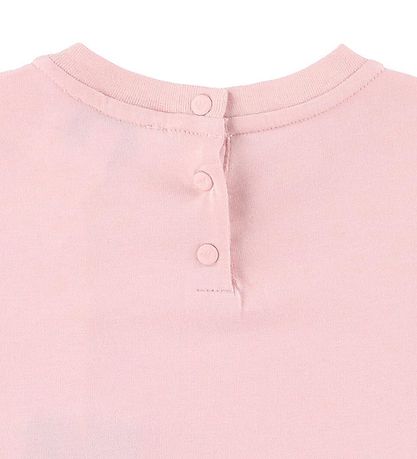 Emporio Armani T-Shirt - Roze/Rood m. Pailletten
