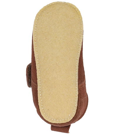 Wheat Leder-Krabbelschuhe Mit Futter - Taj - Kognac
