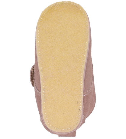 Wheat Leder-Krabbelschuhe - Bow - Dusty Rouge