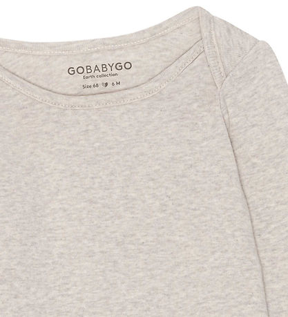 GoBabyGo Bodysuit l/s - Hazel - Feather