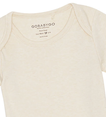 GoBabyGo Bodysuit s/s - Hazel - Vanilla
