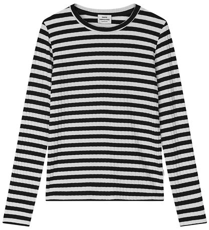 Mads Nørgaard Blouse - Talika Top - Black/Vanilla Ice