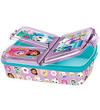 Gabby's Dollhouse Lunchbox w. 3 Rum - 18x13x5.5 cm