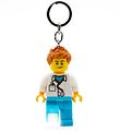 LEGO® Keychain w. Flashlight - LEGO® Male Doctor