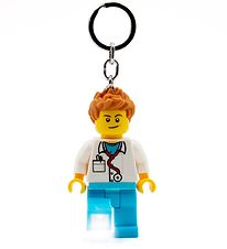 LEGO® Keychain w. Flashlight - LEGO® Male Doctor