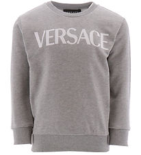 Sweat-shirt Versace - Gris Chiné av. Blanc