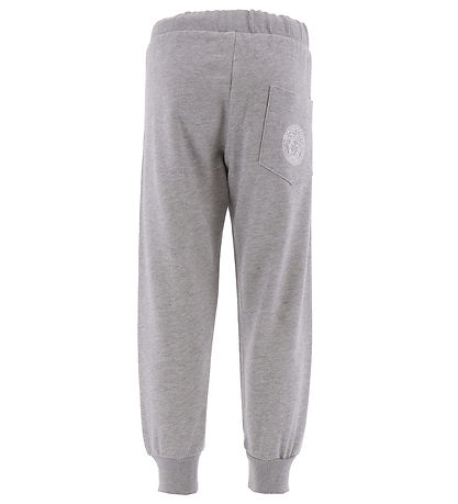 Pantalon de Jogging Versace - Gris Chiné/Blanc av. Imprimé