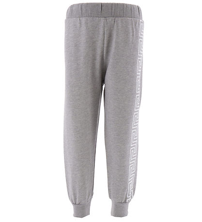 Pantalon de Jogging Versace - Gris Chiné/Blanc av. Imprimé
