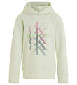 Calvin Klein Hoodie - Monogram Repeat - Kanarieöarna Green m. Pr