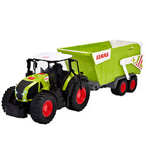 Dickie Toys Tractor - CLAAS Tractor w. Trailer - Light/Sound