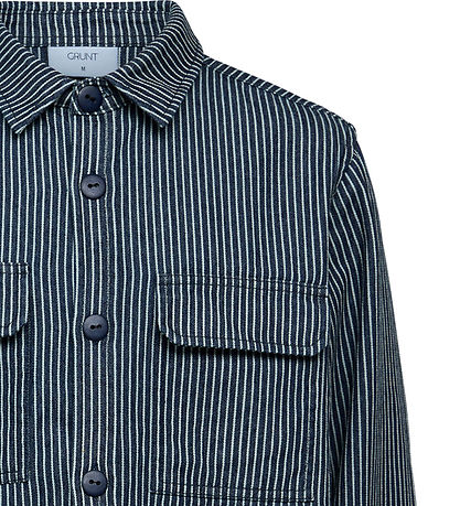 Grunt Hemd - Dalmin - Navy/Weißer Streifen
