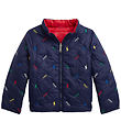 Polo Ralph Lauren Fóðraður jakki - Viðsnúanlegt - Rautt/Dökkblát