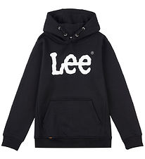 Lee Hoodie - vinglig grafik - Svart/Vit