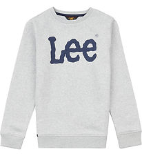 Lee Sweatshirt - Wobbly Graphic - Grå