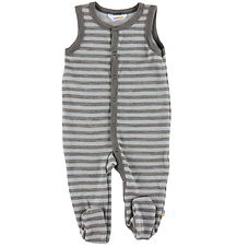 Joha Romper - Wool - Grey/Mint