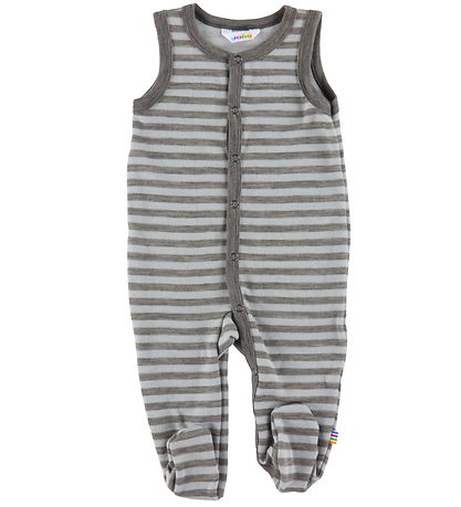 Joha Romper - Wool - Grey/Mint