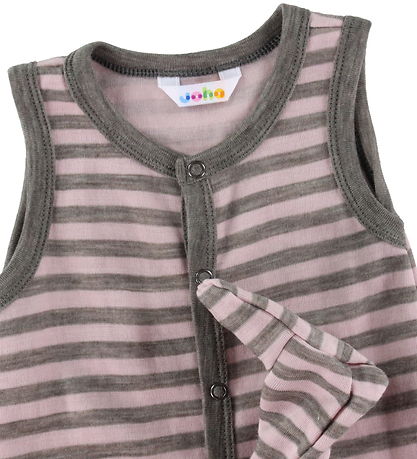 Joha Romper - Wool - Grey/Pink