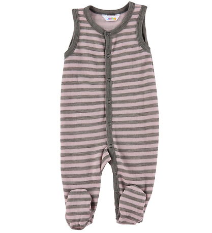 Joha Romper - Wool - Grey/Pink