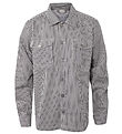 Hound Hemd - Striped Überhemd - Black/Off White