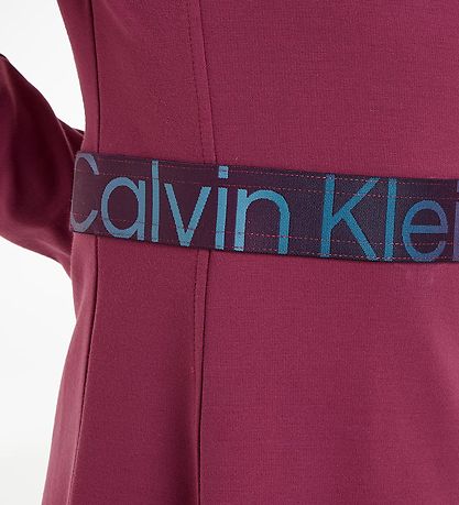 Calvin Klein Kleid - Amaranth m. Schwarz/Mehrfarbig