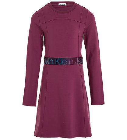 Calvin Klein Kleid - Amaranth m. Schwarz/Mehrfarbig