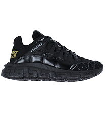 Versace Strigaskór - Kálfur Lea - Black/Gold