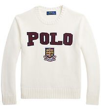 Polo Ralph Lauren Blússa - Prjónað - Fílabeinshvítt M. Polo