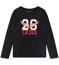 Zadig & Voltaire Pusero - Musta, Kimalle