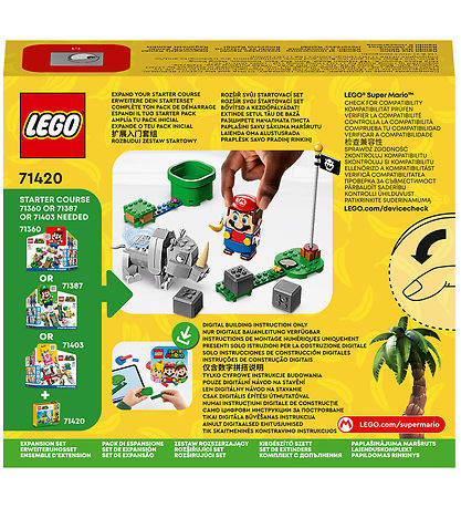LEGO® Super Mario - Noshörningen Rambi 71420 - Expansionsset - 1