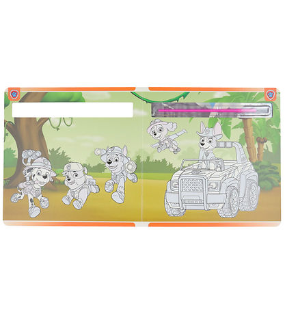 Alvilda Colouring Book - Paint With Water - Paw Patrol