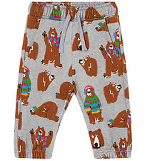Stella McCartney Kids Sweatpants - Gråmeleret m. Bjørne