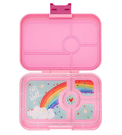Yumbox Boîte à Repas av. 4 Rum - Bento Tapas - Capri Rose/Rainbo