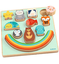Djeco Puzzlespiel - 11 Teile - Holz - Puzz & Boom Rainbow