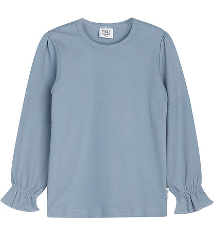 Hust and Claire Blouse - Rib - Amma - Blue Tint