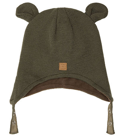 Bonnet Hust and Claire - Laine/Polyester - Fir - Thé Leaf