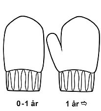 Hust and Claire Mittens - Wool - Flori - Tea Leaf