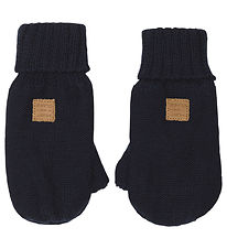 Hust and Claire Mittens - Wool - Flori - Blue Nights