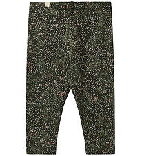 Wheat Leggings - Jules - Black Kol Small Blóm